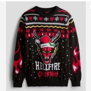 Stranger Things Hellfire Club Christmas Sweater x Primark NWT sz M Holiday Ugly